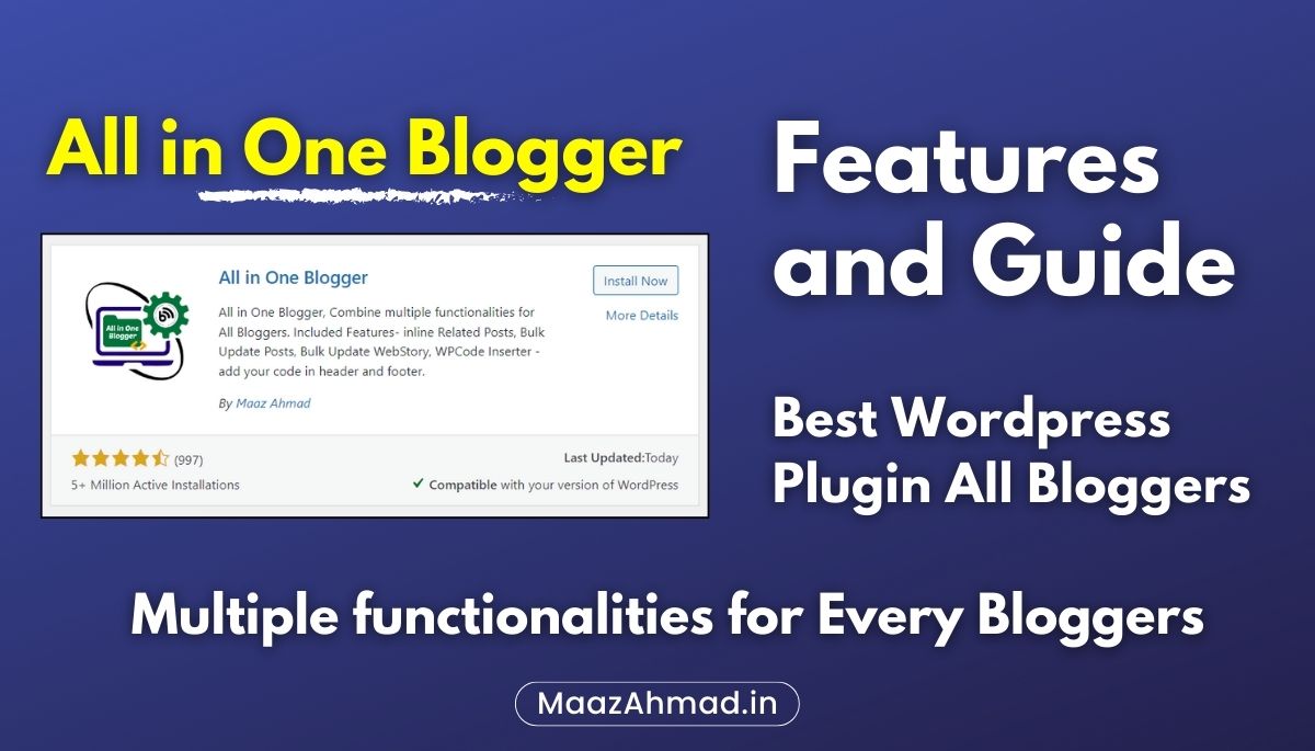 All in One Blogger Plugin, Boost Your Blog’s Potential